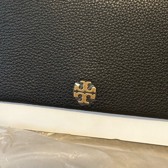 Tory Burch Georgia Pebbled Leather Crossbody in Black - Picture 5 of 7